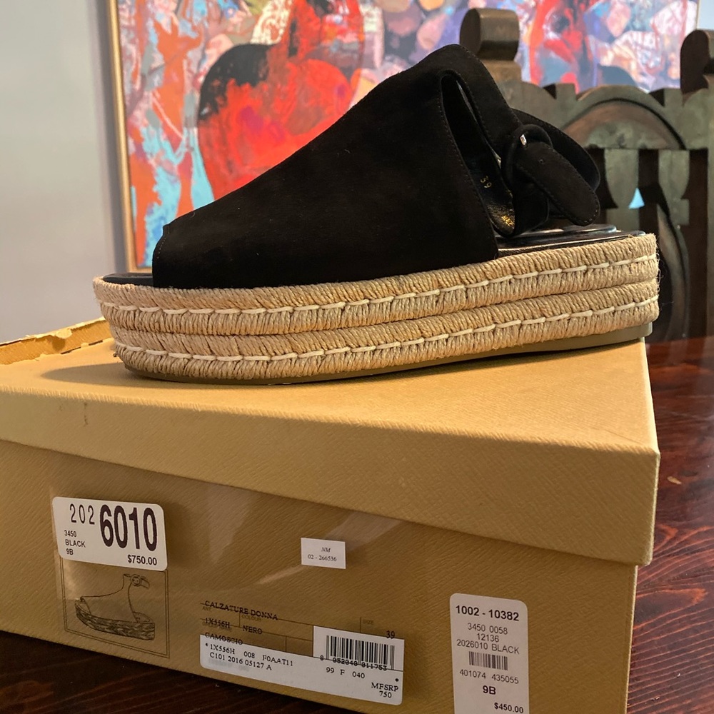 PRADA ESPADRILLE PLATFORM